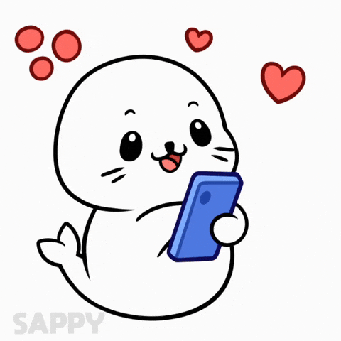 I Love You Hearts GIF by Sappy Seals