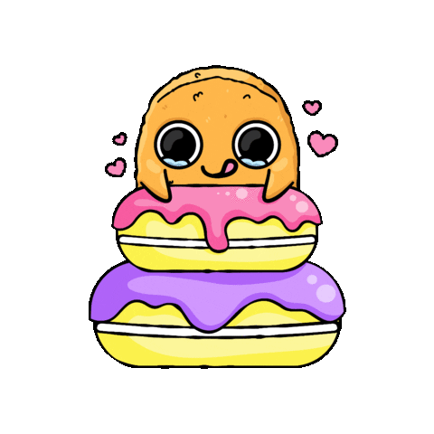 Lets Eat Donuts Sticker by Sad Nuggie