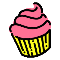 Cupcake Sticker by Bij Roos op de Thee