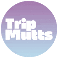 tripmutts dog logo green dogs Sticker