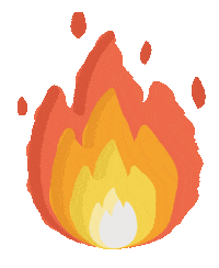 Fire Emoji Sticker by Zephan