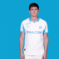 Cant Hear You Leonardo Balerdi GIF by Olympique de Marseille