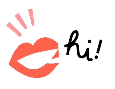 Lips Hello Sticker