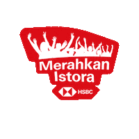 hsbcindonesia indonesia smash badminton superfan Sticker