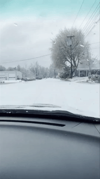 Snow Showers Whiten Roads in Northwest Kentucky