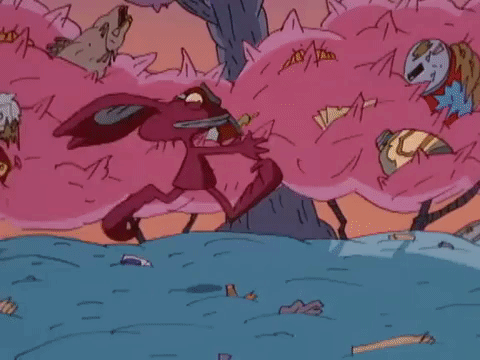 nickrewind giphydvr nicksplat aaahh real monsters giphyarm035 GIF