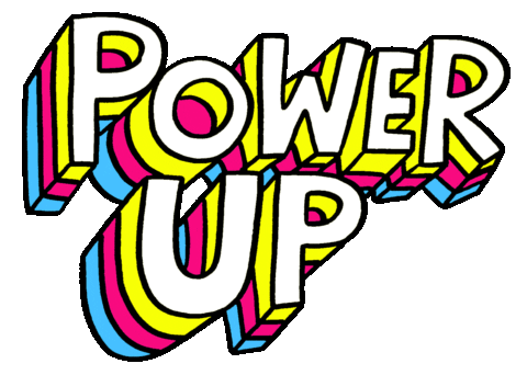 Power Up Sticker by Russell Taysom