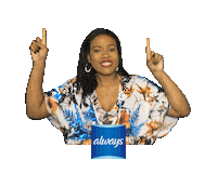 dianecaroline apontandpracima Sticker by Always Brasil