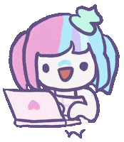 Happy Girl Sticker by HappyKawaiiFriends
