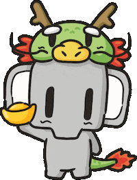 Happy New Year Dragon Sticker by XiangZai