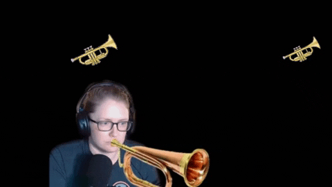 Moonfell giphygifmaker giphyattribution trumpet bugle GIF