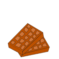 gravity waffles Sticker by Short Straw
