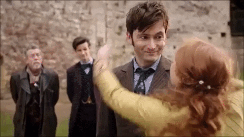 Livinginlibros giphygifmaker doctor who clara oswald 10th doctor GIF