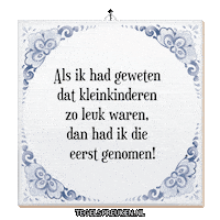 Wijsheid Genieten Sticker by Tegelspreuken.nl