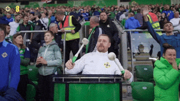 Football Fan Drum GIF by Northern Ireland