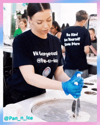 ice cream cooking GIF by Pan-n-Ice