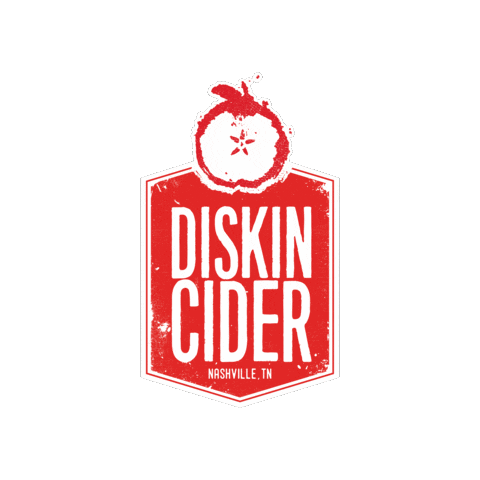 diskincider nashville cider hardcider diskincider Sticker