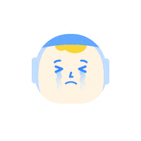 Astronaut Crying Sticker by Snapask