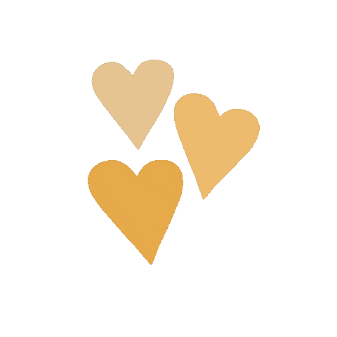 Yellow Hearts Sticker