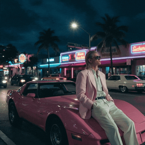 Grand Theft Auto Pink GIF by Jukebox Saints
