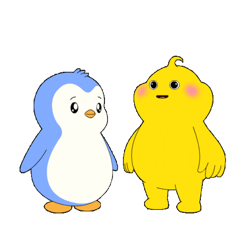 High Five We Did It Sticker by Pudgy Penguins