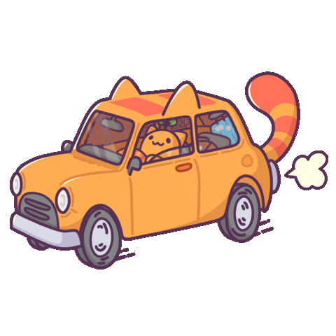 Driving Lets Go Sticker by Castaways