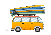 road trip beach Sticker by CAM Jewelry