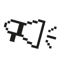 pixel scream Sticker
