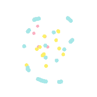 Confetti Shapes Sticker