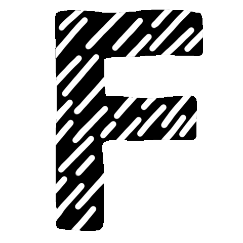 F Alphabet Sticker