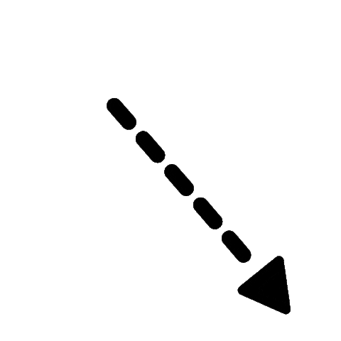 Arrow Point Sticker by Leafly