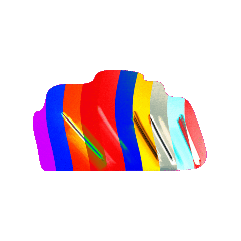 RoxySavage giphygifmaker rainbow wiggles jello mold Sticker