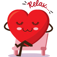 Chill Relax Sticker by Singapore Heart Foundation
