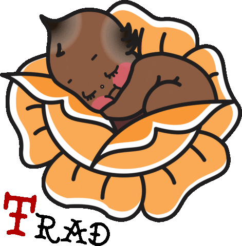 TattooTrad baby rose tattoo kewpie Sticker