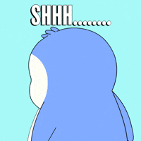 Silence Penguins GIF by Pudgy Memez
