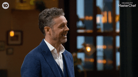 Celebrity Masterchef Laughing GIF by MasterChefAU
