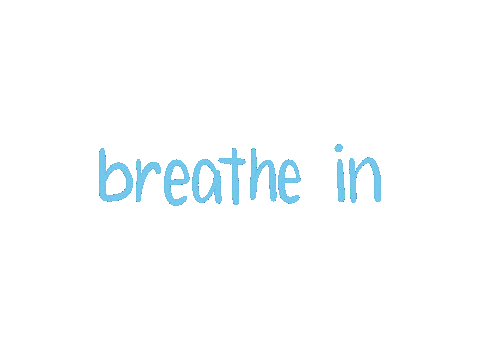 Breathe Out Deep Breath Sticker