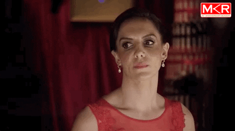 unimpressed mkrau GIF by My Kitchen Rules