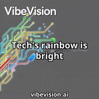 Rainbow Color GIF by VibeVision