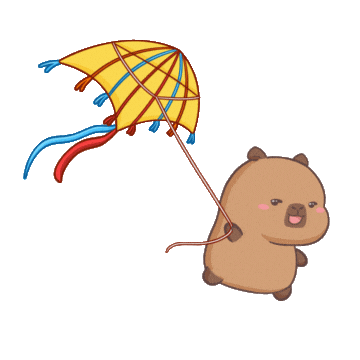 Happy Kite Flying Sticker