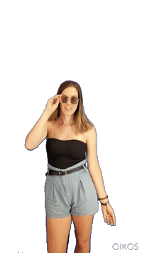 Girl Hello Sticker by Oikos Canada