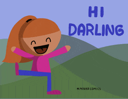 Hallo Hello Darling GIF by Minka Comics