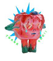 Art Thank You Sticker by pattpiha