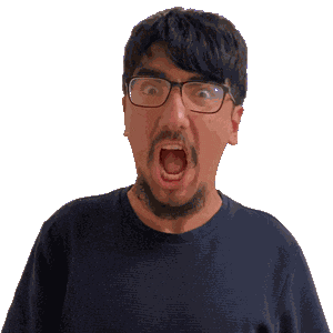 Shocked Wide Eyed Sticker