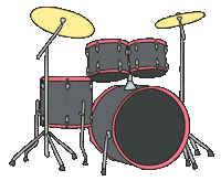 Drum Sticker by Minitravolta