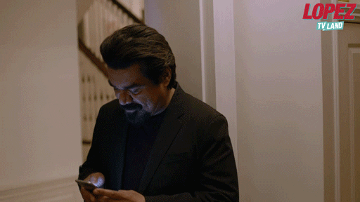 tv land texting GIF by Lopez on TV Land