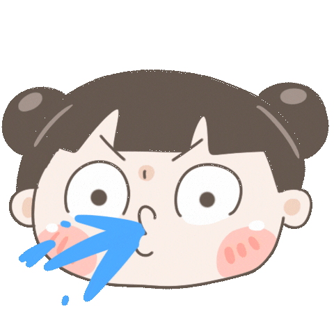 Girl Face Sticker by chuchumei
