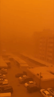 Dust Storm Turns Sky Over Kuwait Orange
