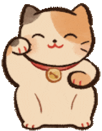 Happy Meow Meow Sticker by Sticky Brain Studios