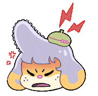 Dango_and_Chain angry annoyed anger pissed Sticker